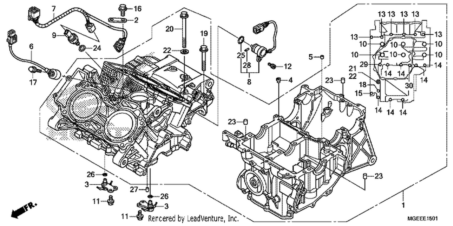  1 CRANKCASE (VFR1200F)