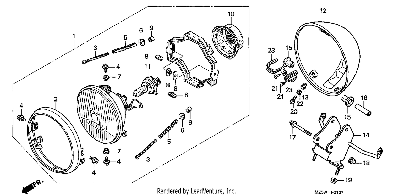 HEADLIGHT (VF750C1/2)