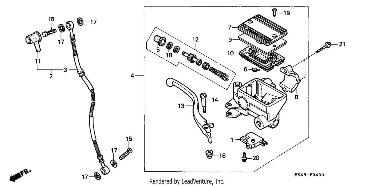 FRONT BRAKE MASTER CYLINDER