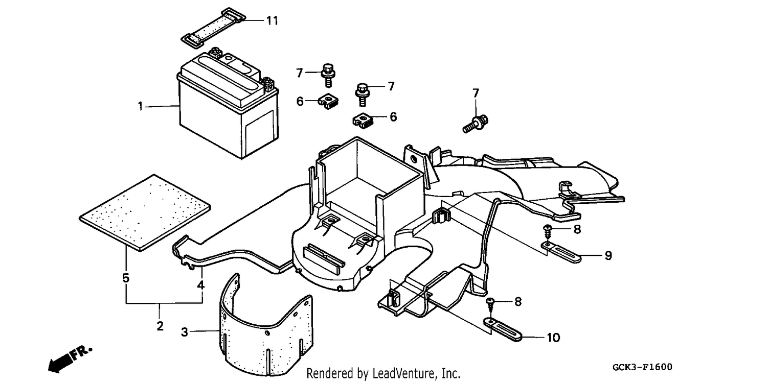 REAR FENDER/BATTERY