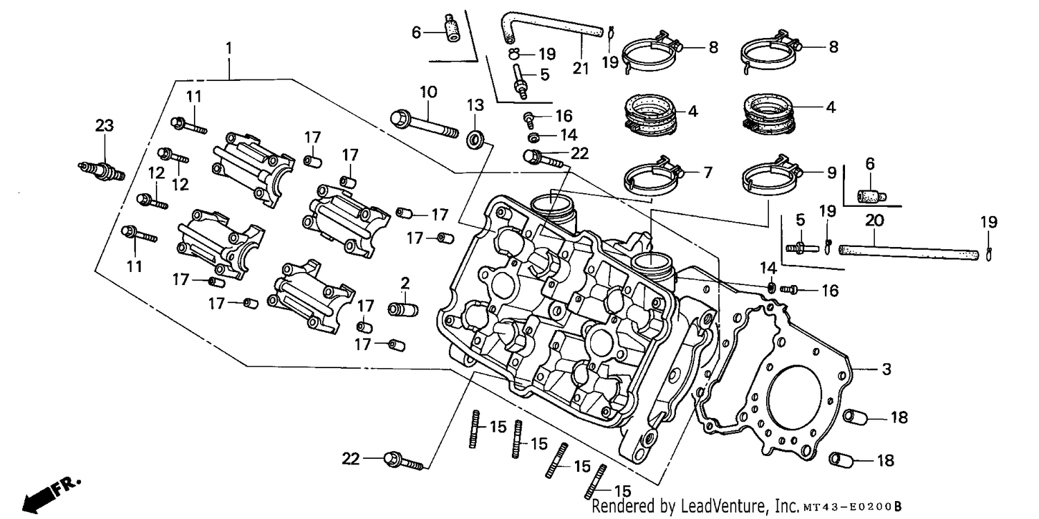 CYLINDER HEAD (FRONT)