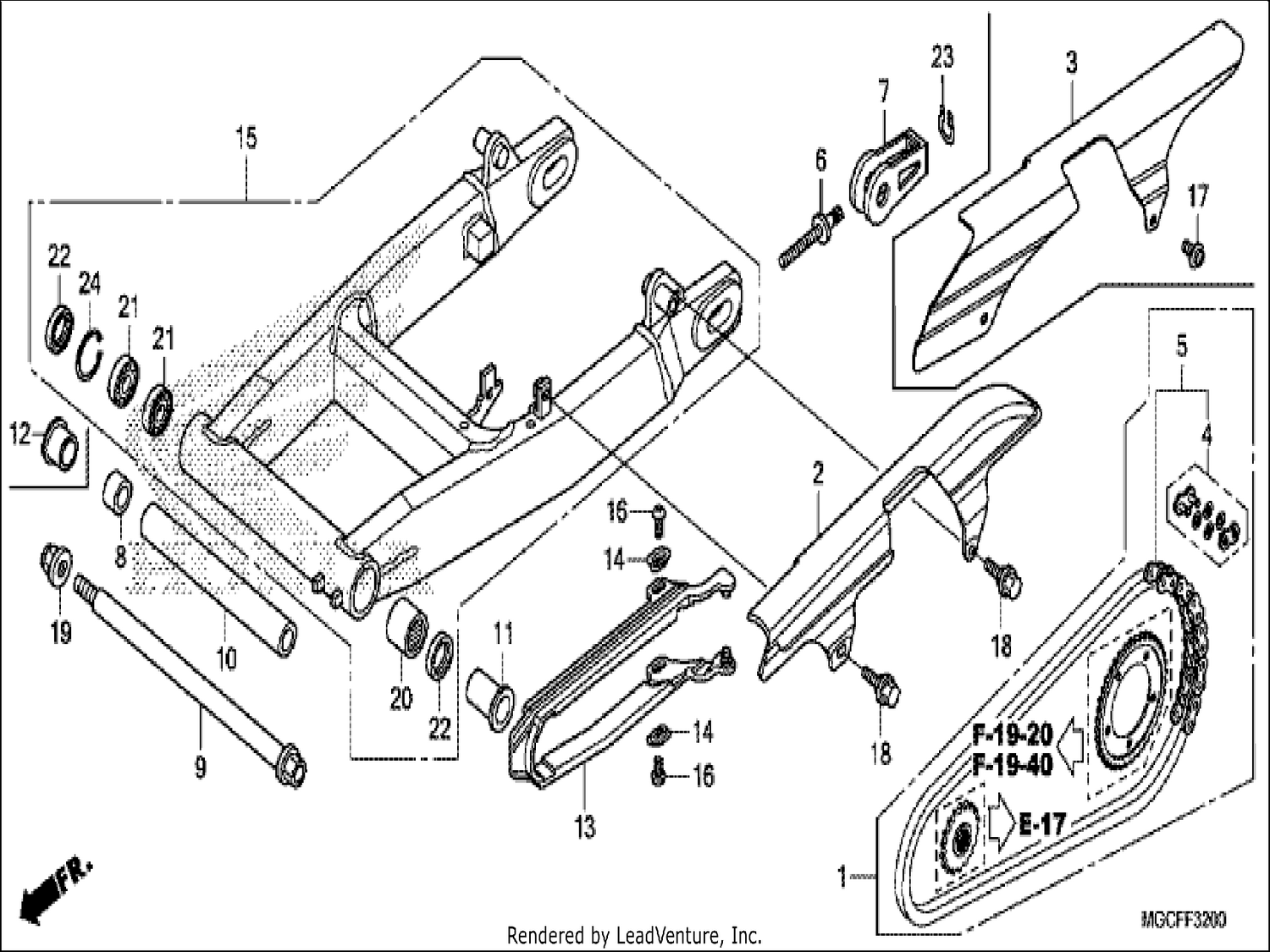 SWINGARM (CB1100CA/TAD)
