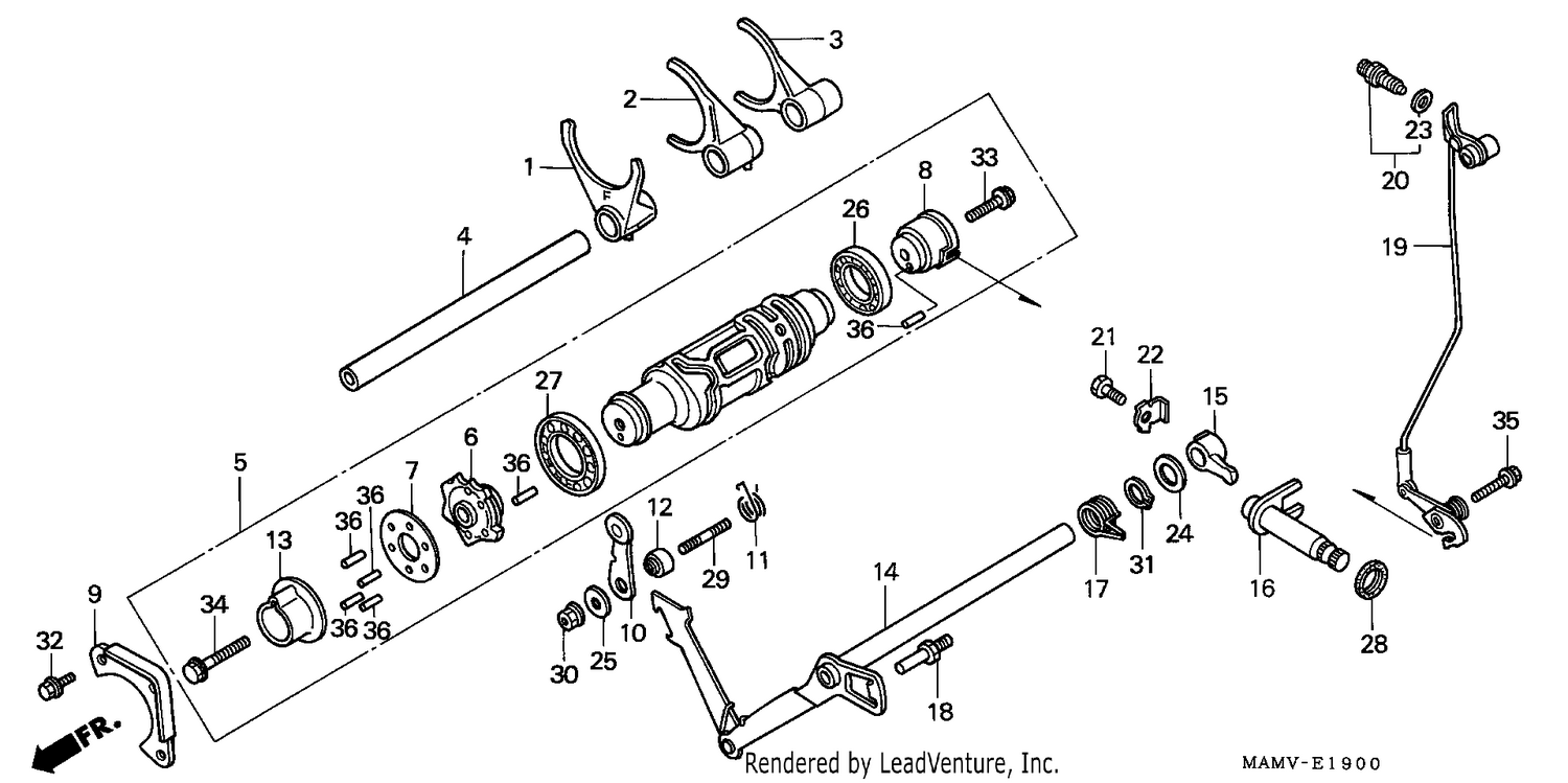 SHIFT DRUM/SHIFT FORK