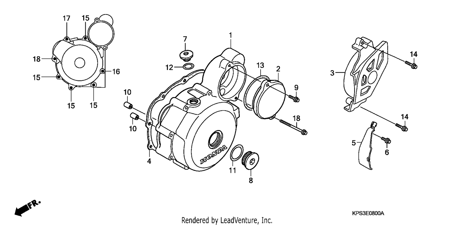 LEFT CRANKCASE COVER