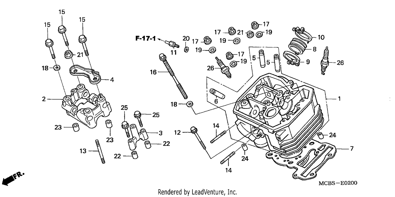 FRONT CYLINDER HEAD