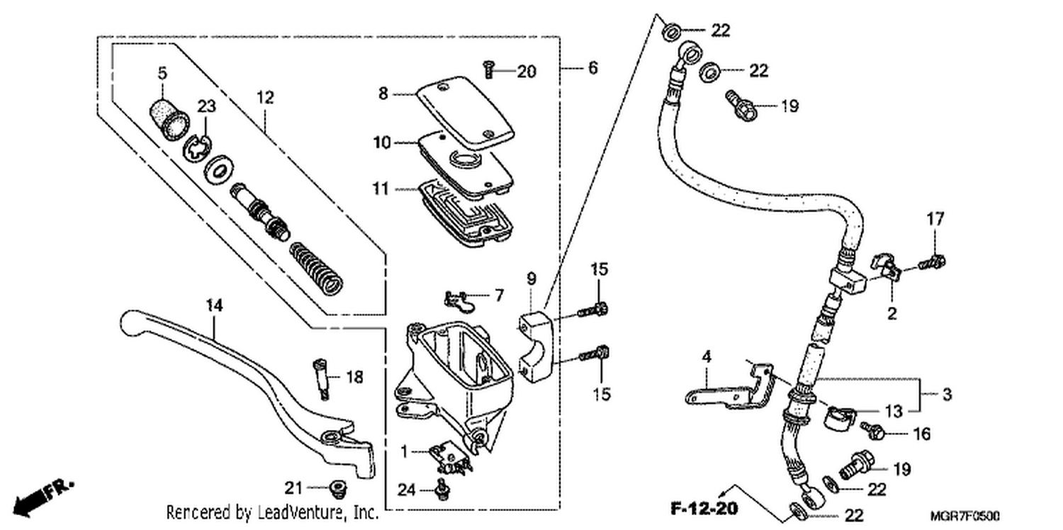  FRONT BRAKE MASTERCYLI NDER