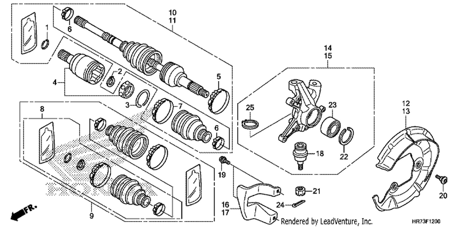  FRONT KNUCKLE/FRONT DRIVESHAFT