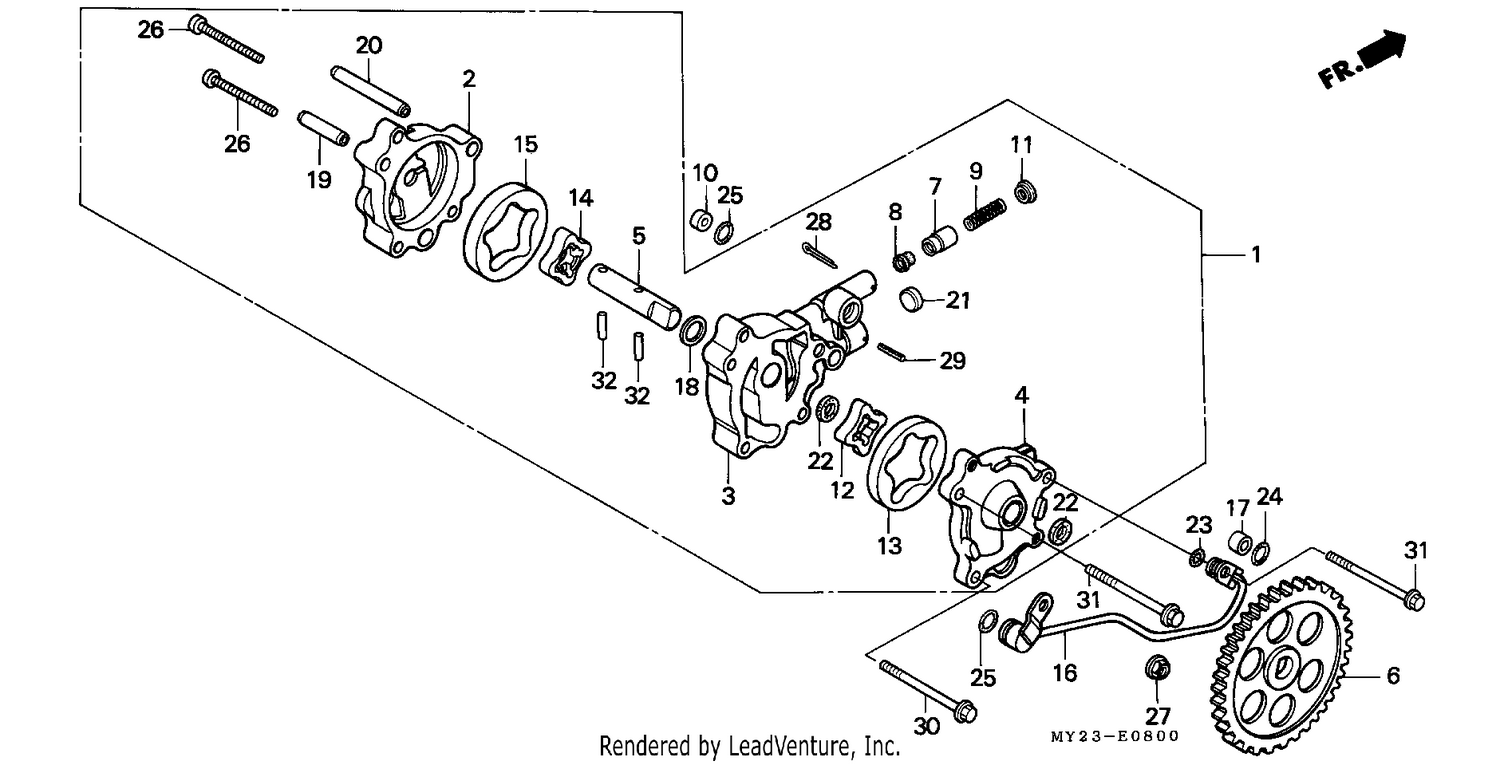 OIL PUMP (NX500N/NX650N)