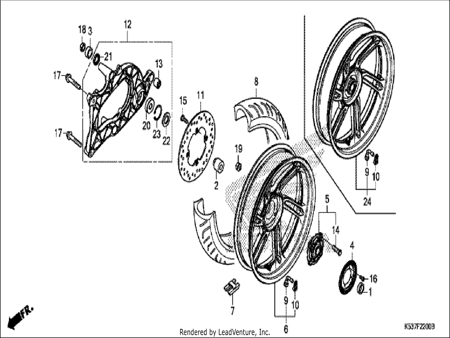  REAR WHEEL/SWINGARM
