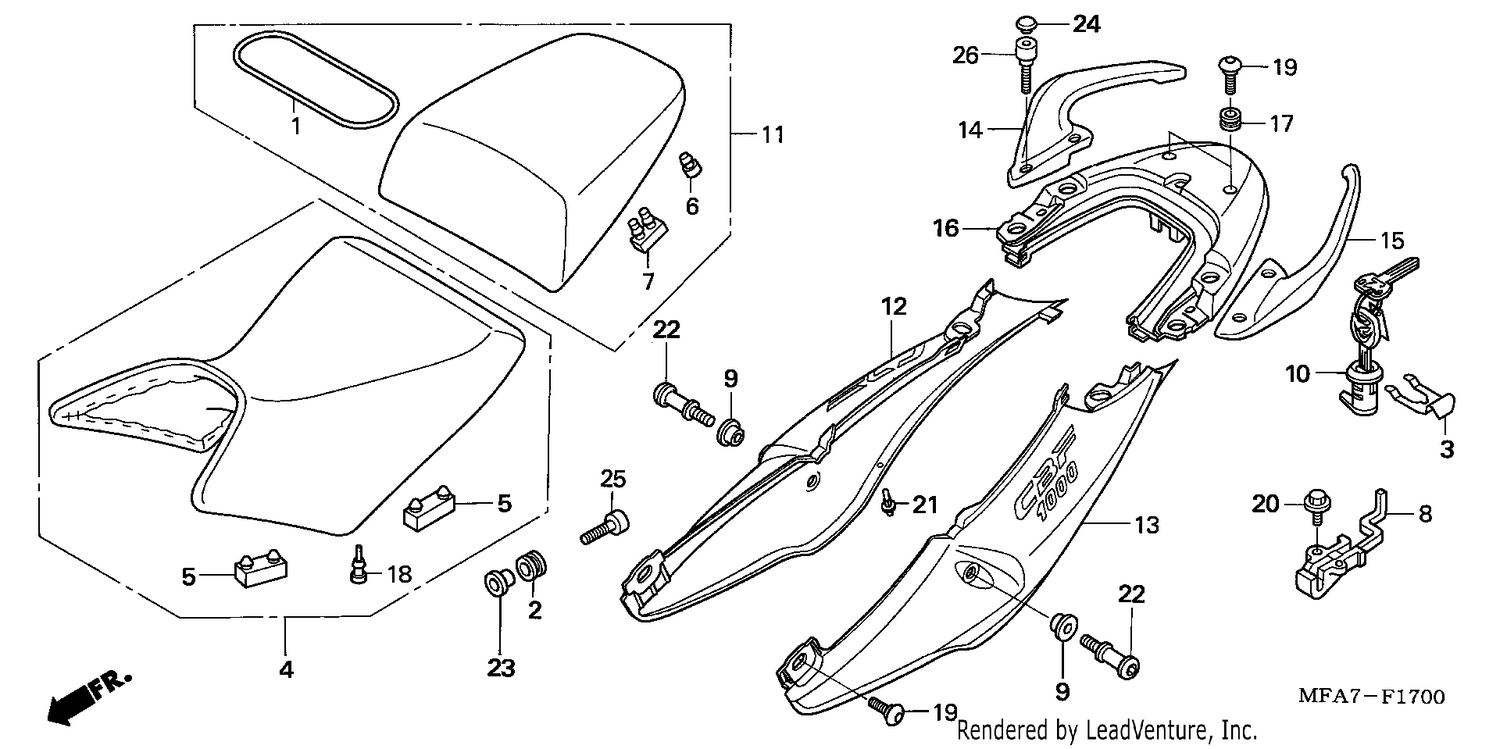 SEAT/SEAT COWL