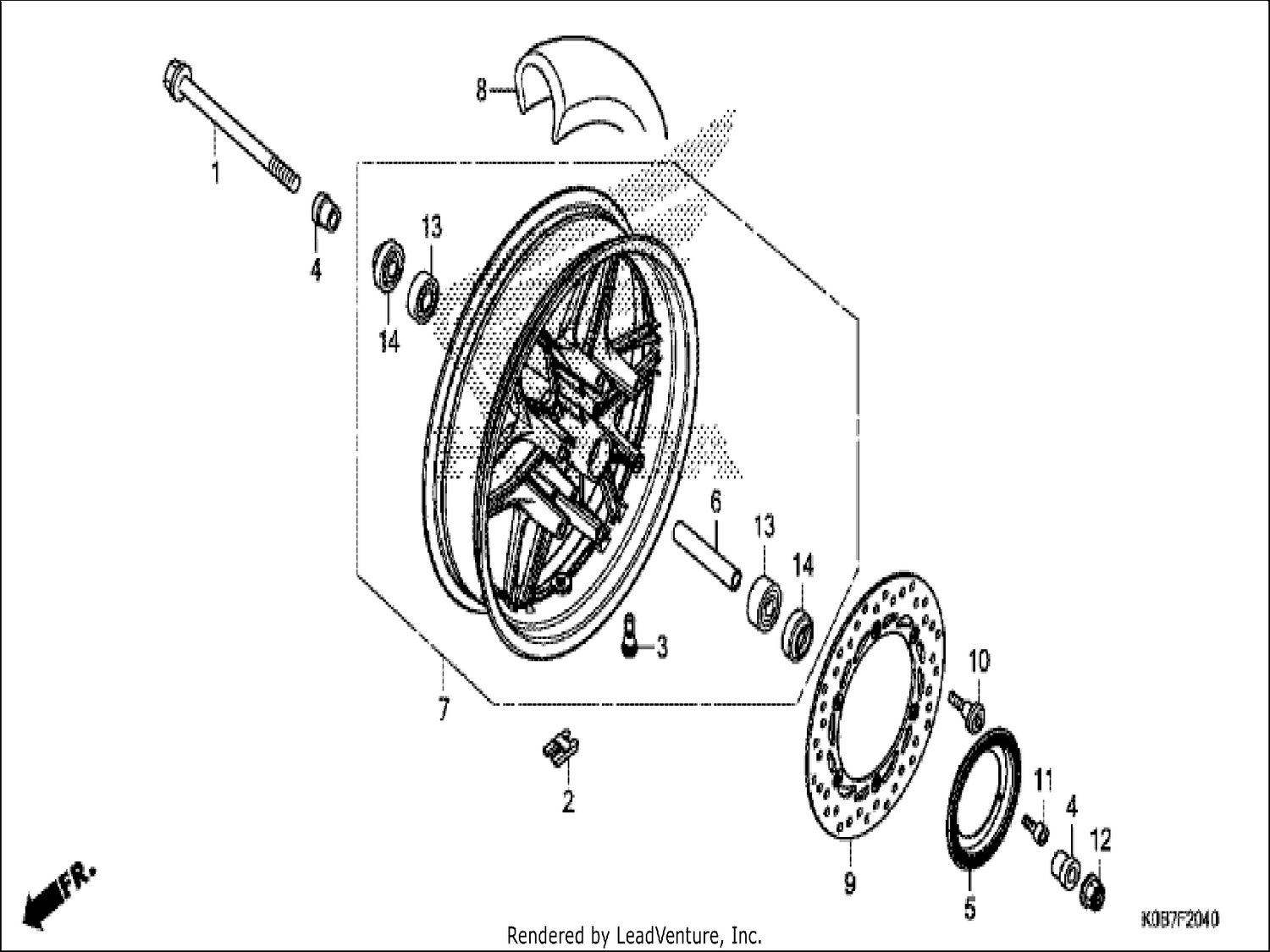 40 FRONT WHEEL