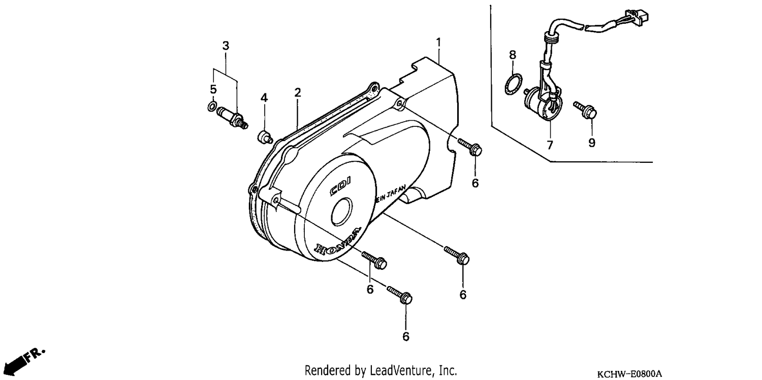 LEFT CRANKCASE COVER (1)