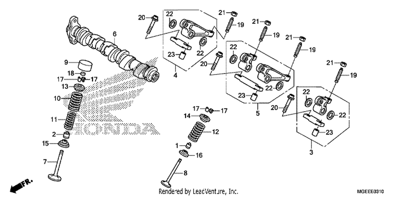  10 CAMSHAFT/ VALVE ( REAR)