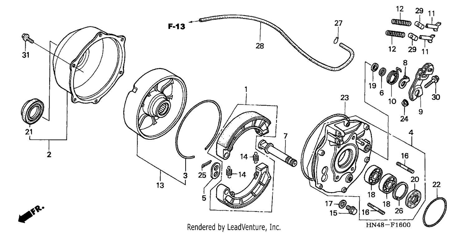 REAR BRAKE PANEL