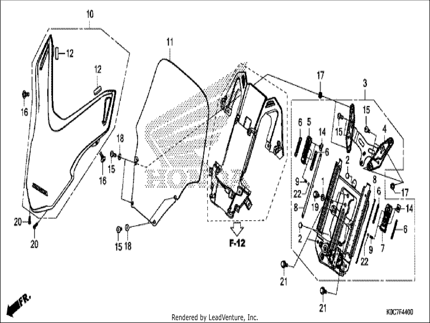  FRONT VISOR/WINDSCREEN