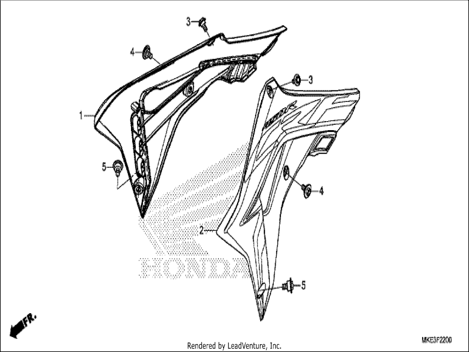  RADIATOR SHROUD (CRF450R)