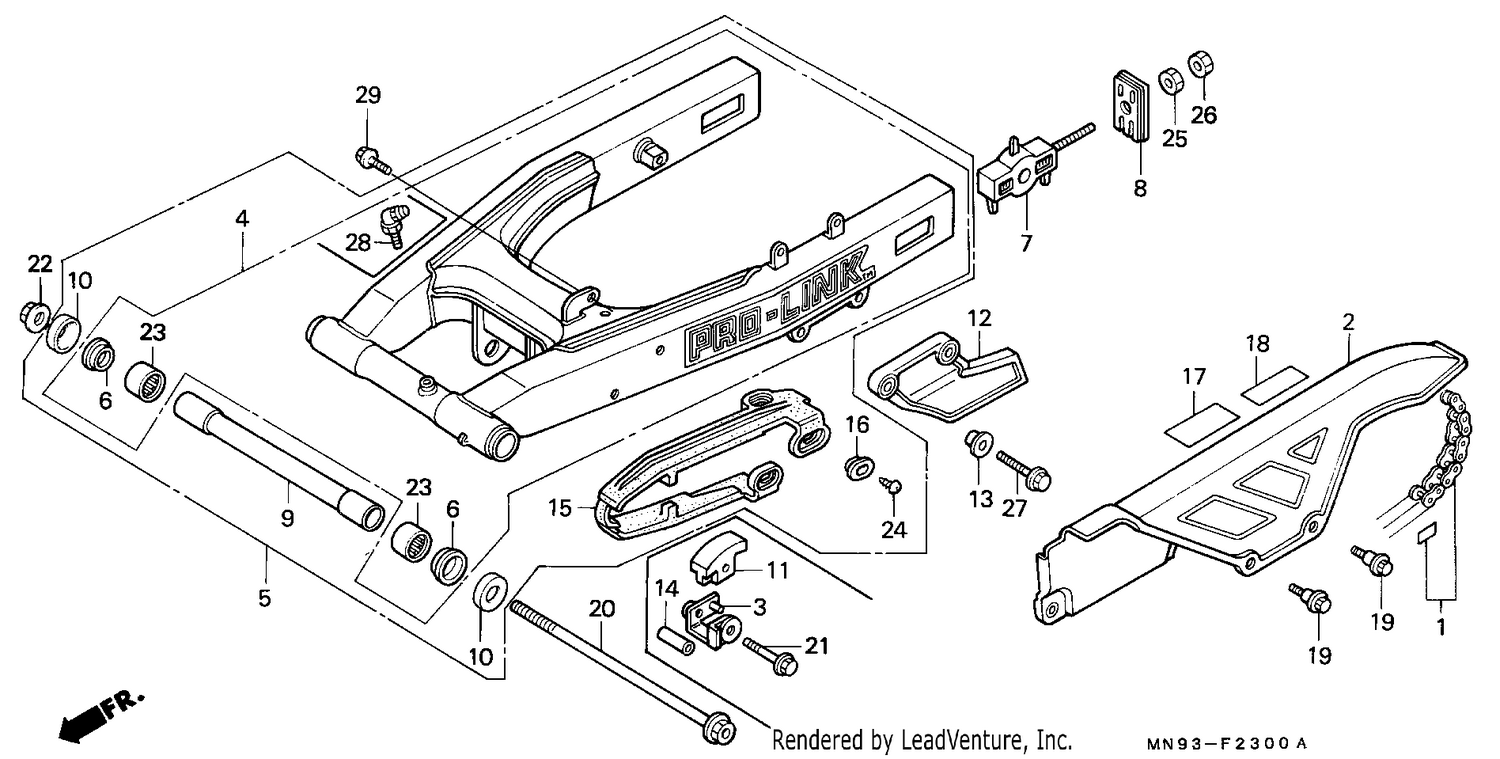 REAR FORK/CHAIN CASE