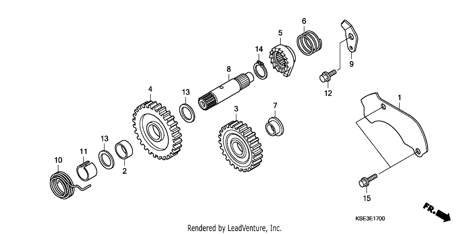 KICK STARTER SPINDLE