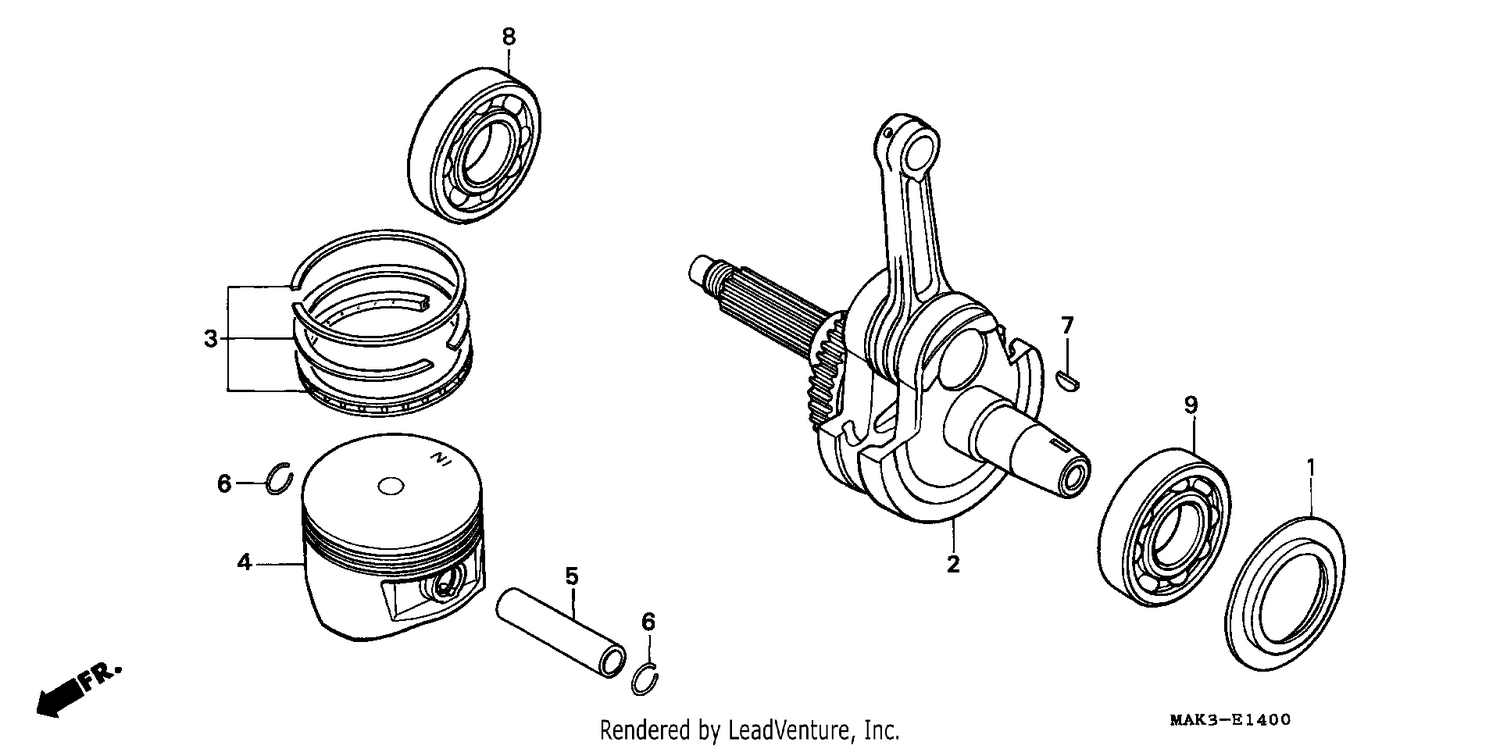 PISTON/CRANKSHAFT