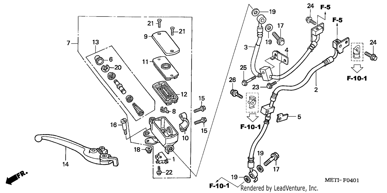 FR. BRAKE MASTER CYLINDER (CBF500A)