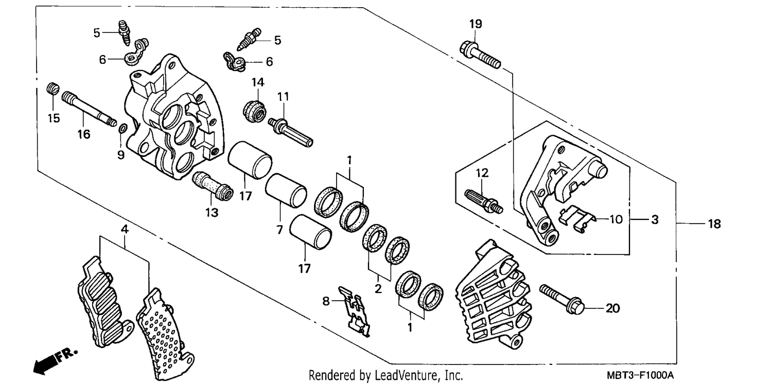 FRONT BRAKE CALIPER (1)