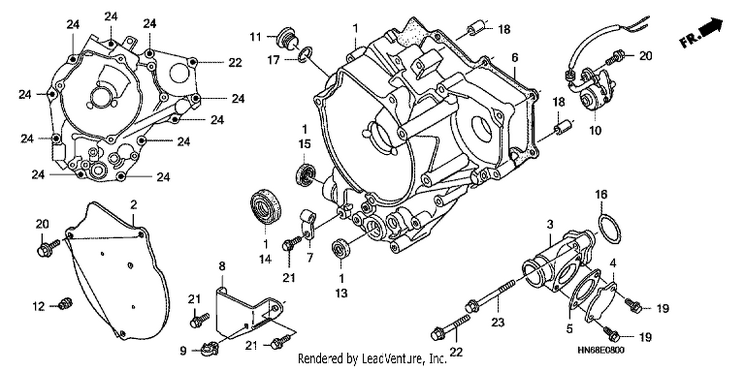  REAR CRANKCASE COVER
