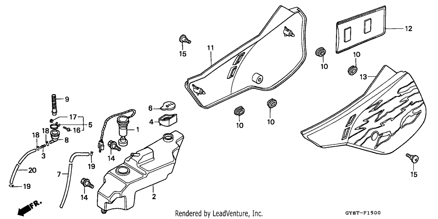 SIDE COVER/OIL TANK