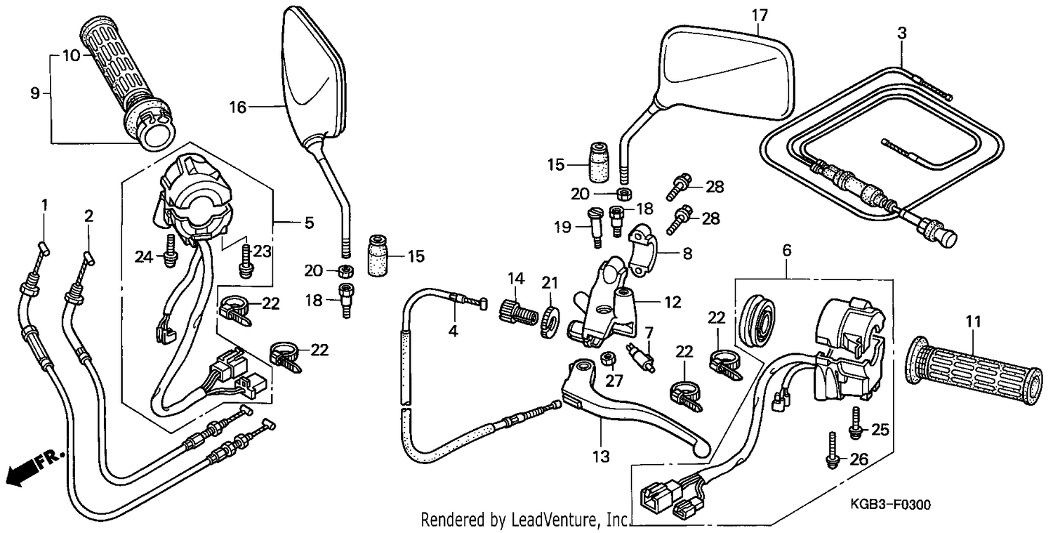 HANDLE LEVER/SWITCH/CABLE