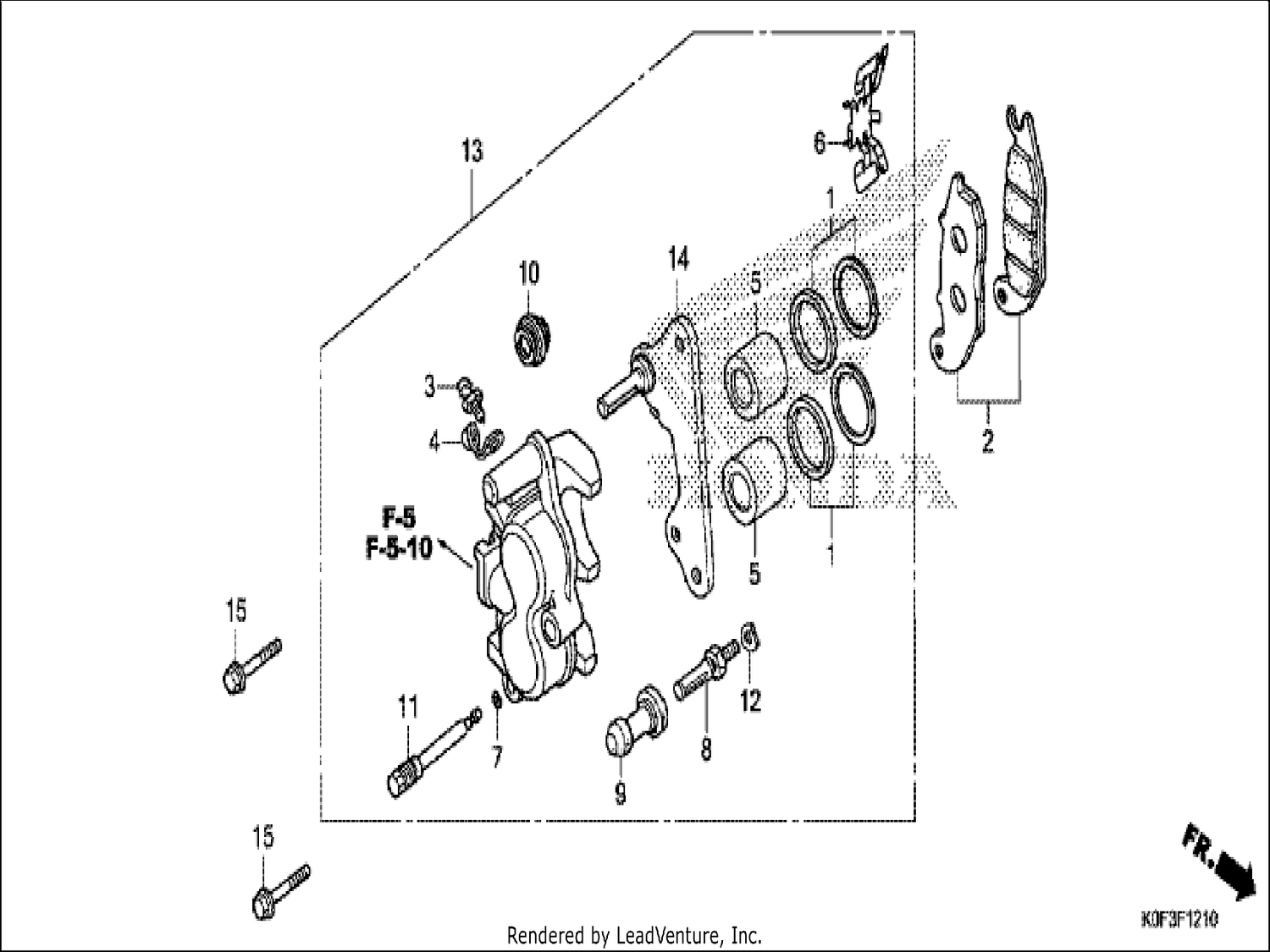  10 FRONT BRAKE CALIPER