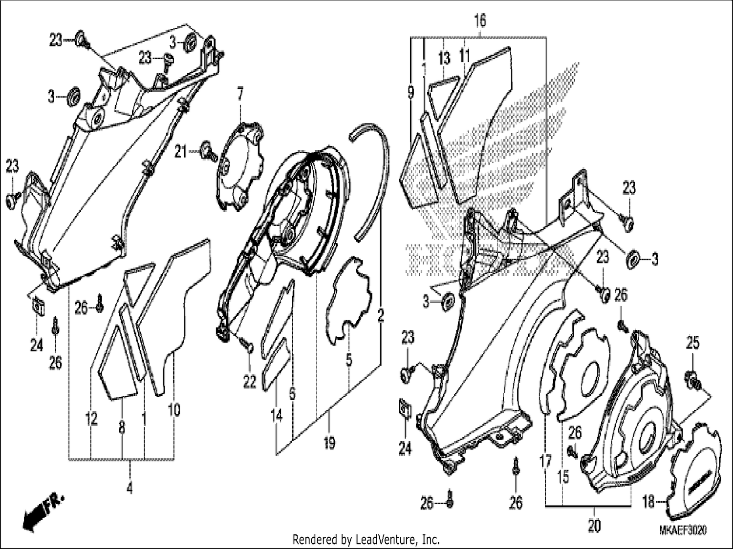  20 STEP PANEL/ENGINE SIDE COVER