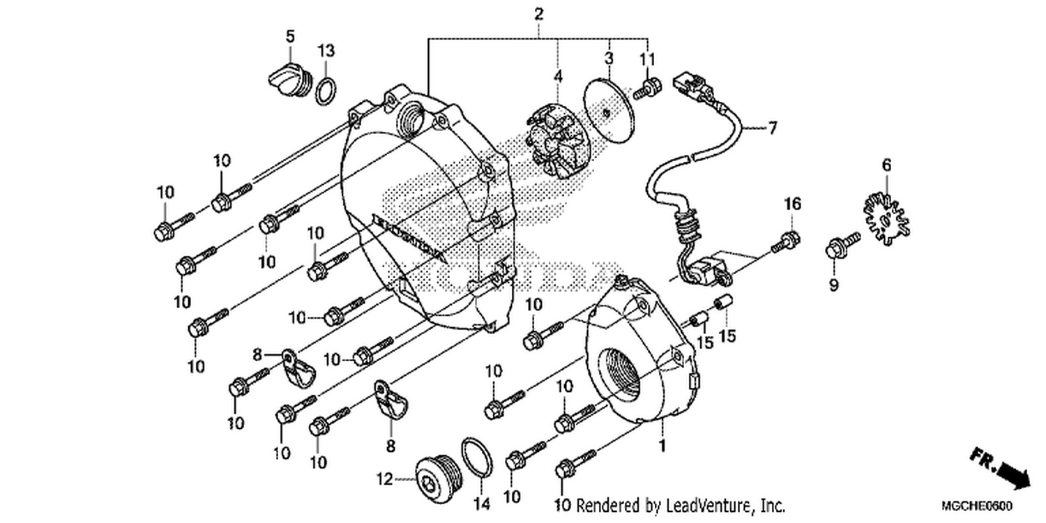  RI GHT CRANKCASE COVER