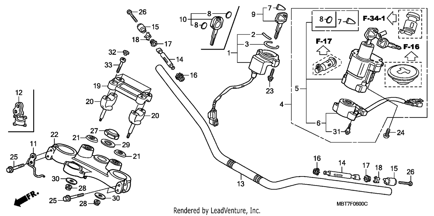 HANDLE PIPE/TOP BRIDGE