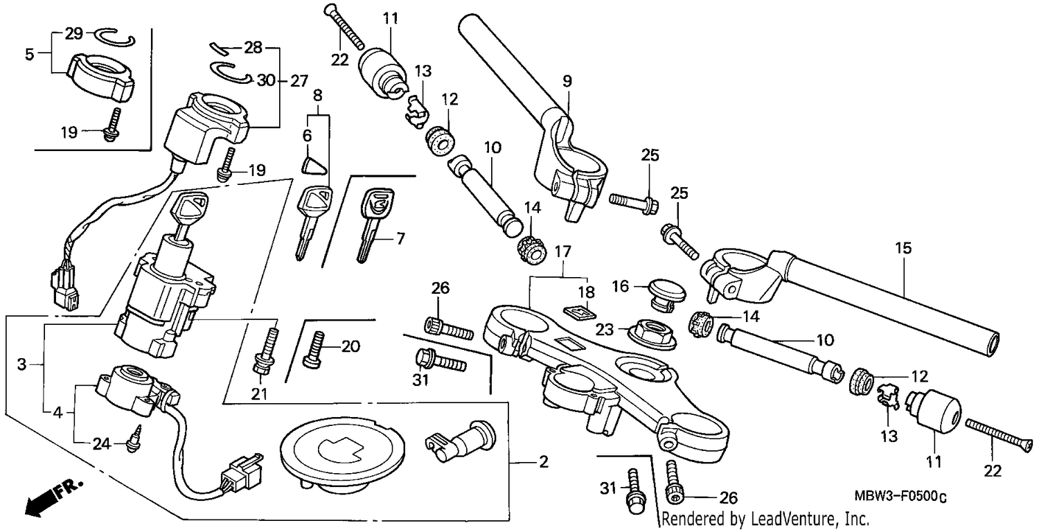 HANDLE PIPE/TOP BRIDGE