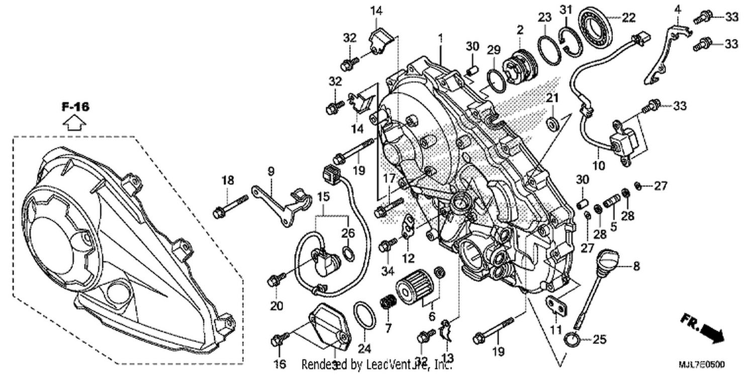  RI GHT CRANKCASE COVER