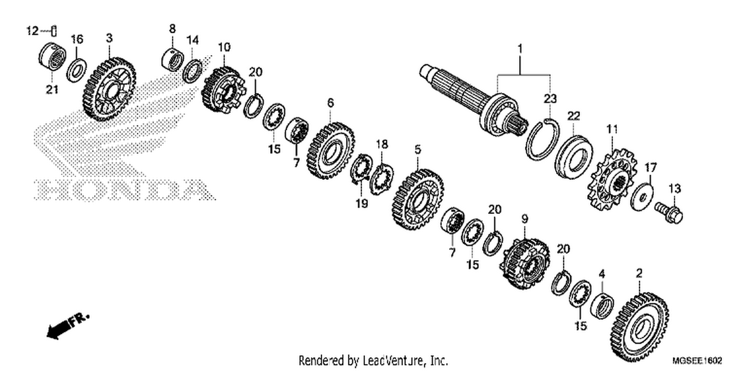  2 TRANSMI SSI ON (NC700SD) (COUNTERSHAFT)