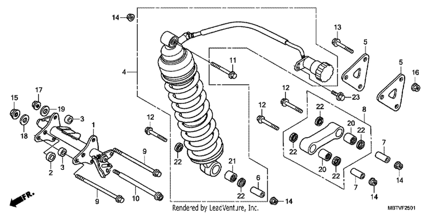  1 REAR CUSHION (XL1000VA)