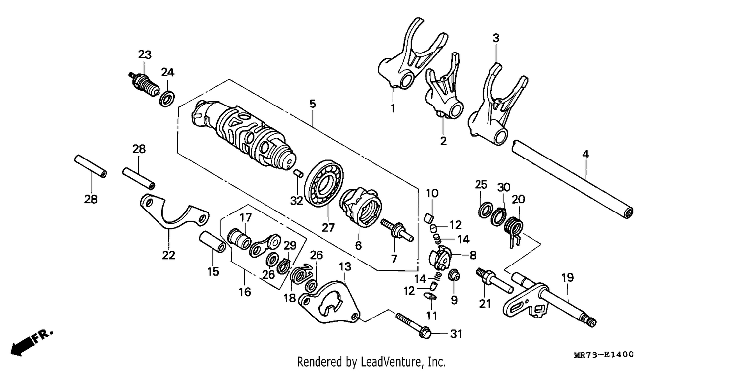 SHIFT DRUM/SHIFT FORK