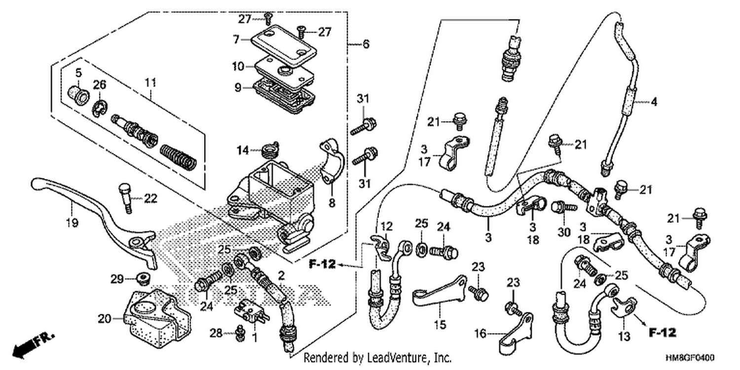  FRONT BRAKE MASTER CYLINDER