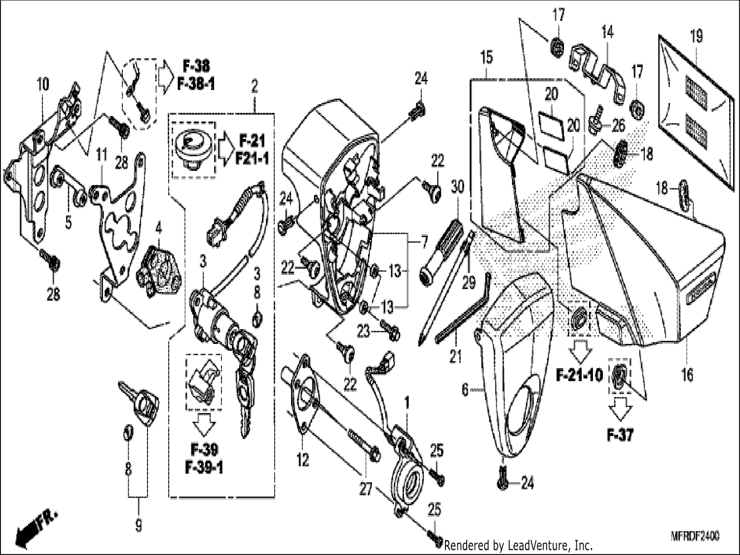  SIDE COVER/TOOLS/COMBINATION SWITCH