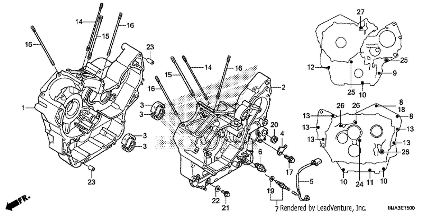  CRANKCASE (VT750C/C2S/CA/CS)