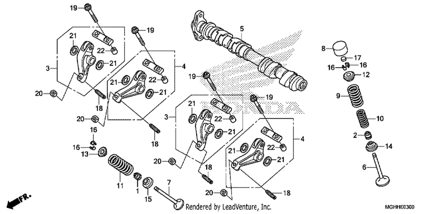  CAMSHAFT/ VALVE (FRONT)