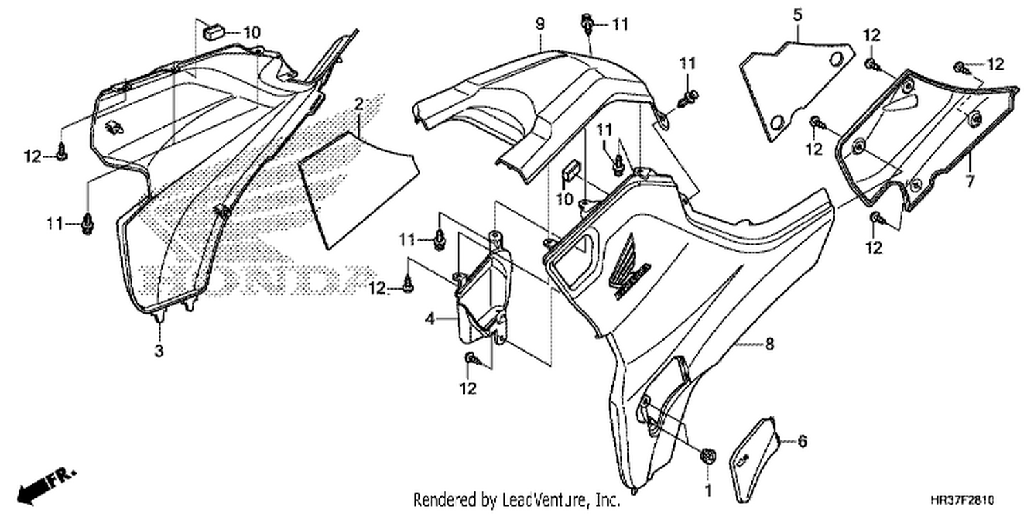  10 SIDE COVER/TANK COVER