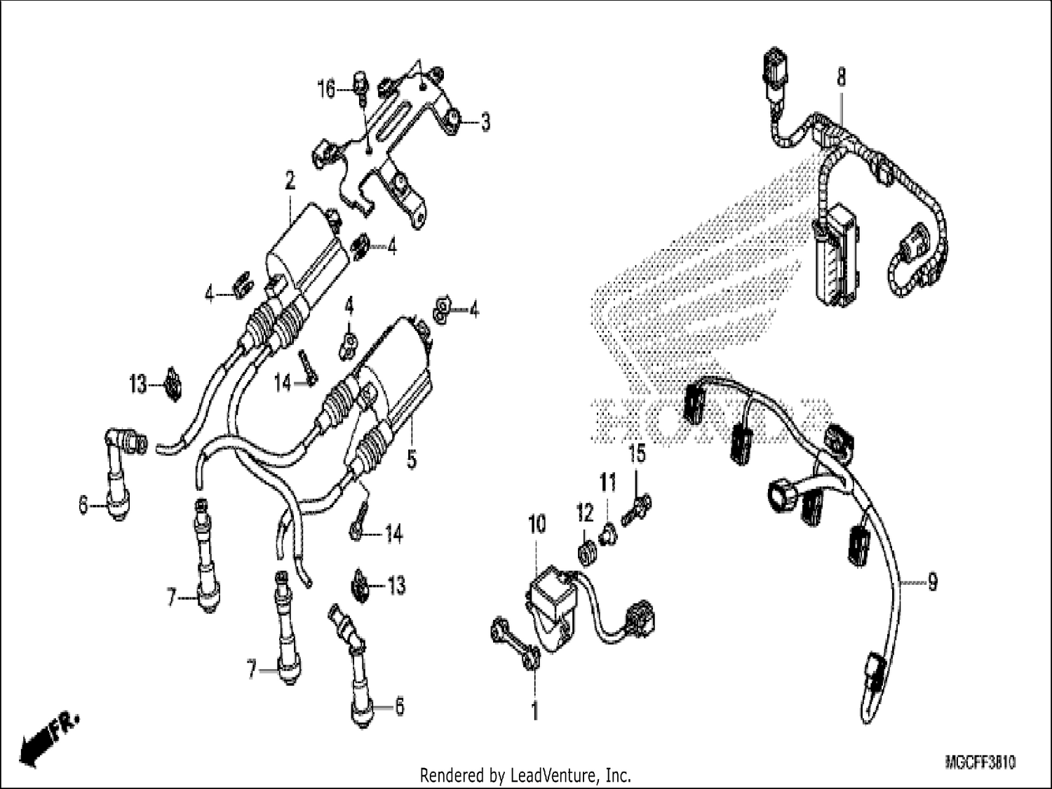  10 SUB HARNESS/IGNITION COIL