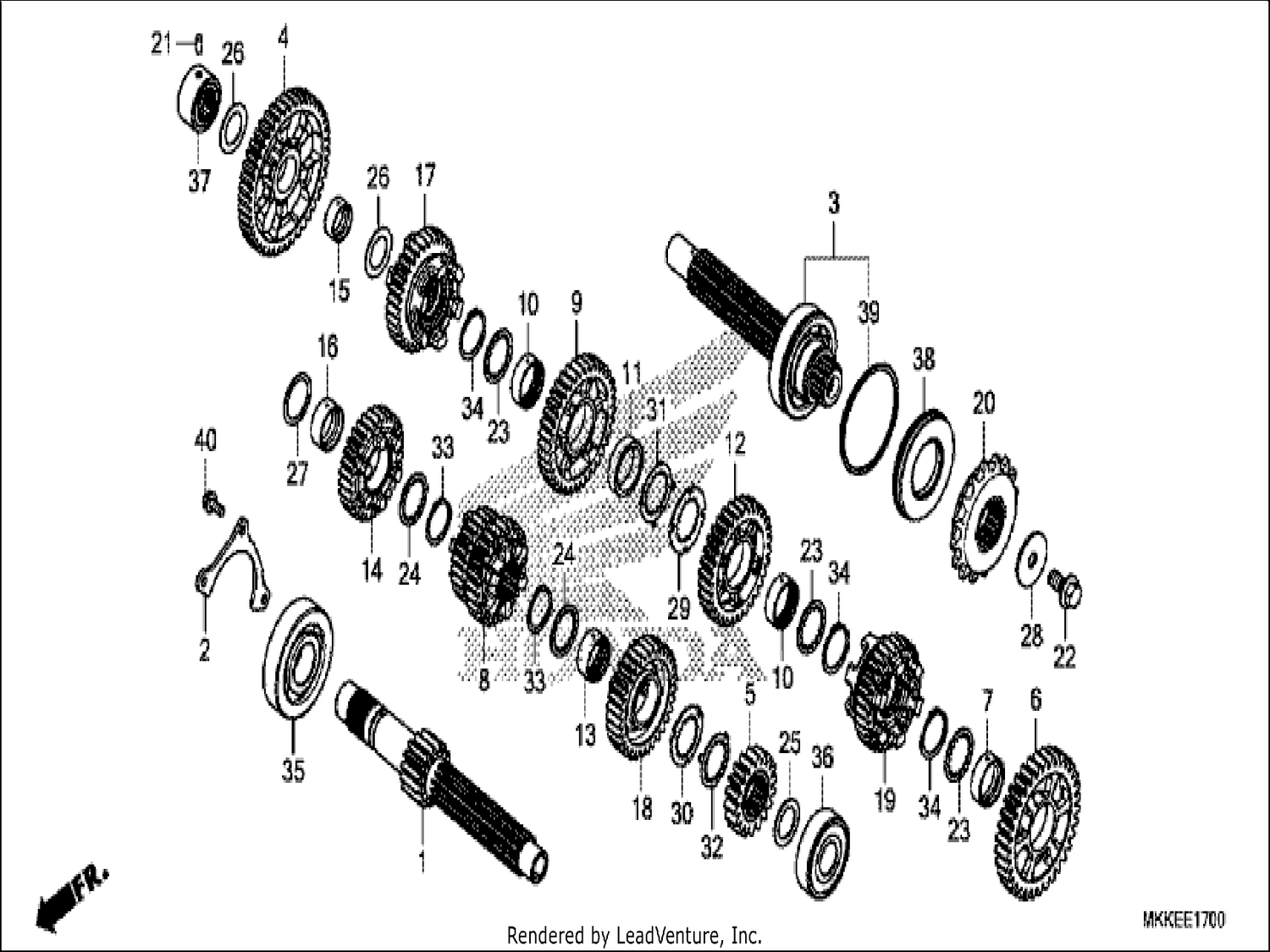  TRANSMISSION (CRF1000A/A2/AL/AL2)