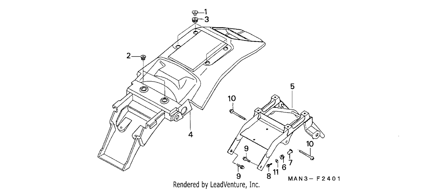 REAR FENDER (2)