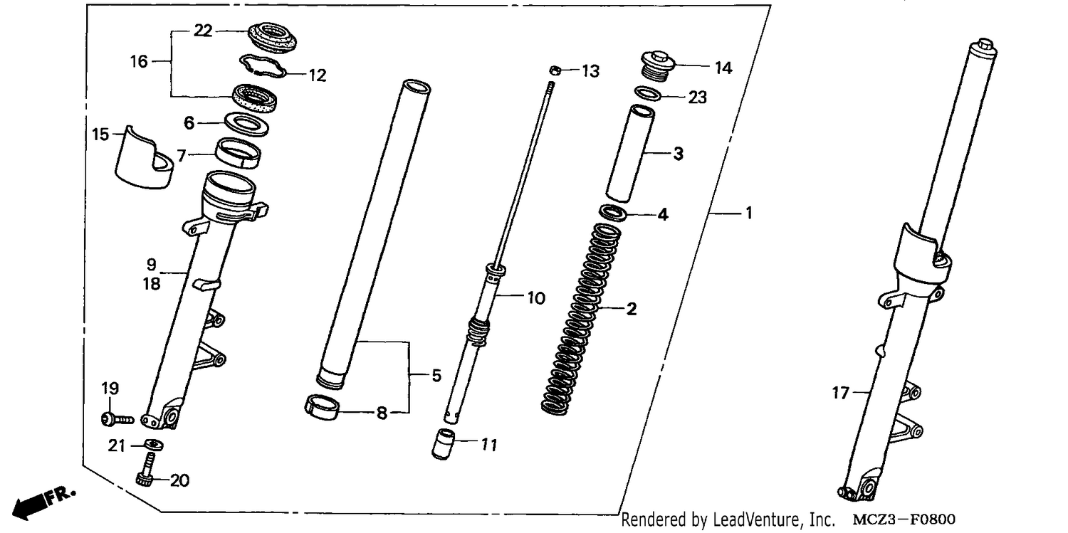 FRONT FORK (CB900F2/3)