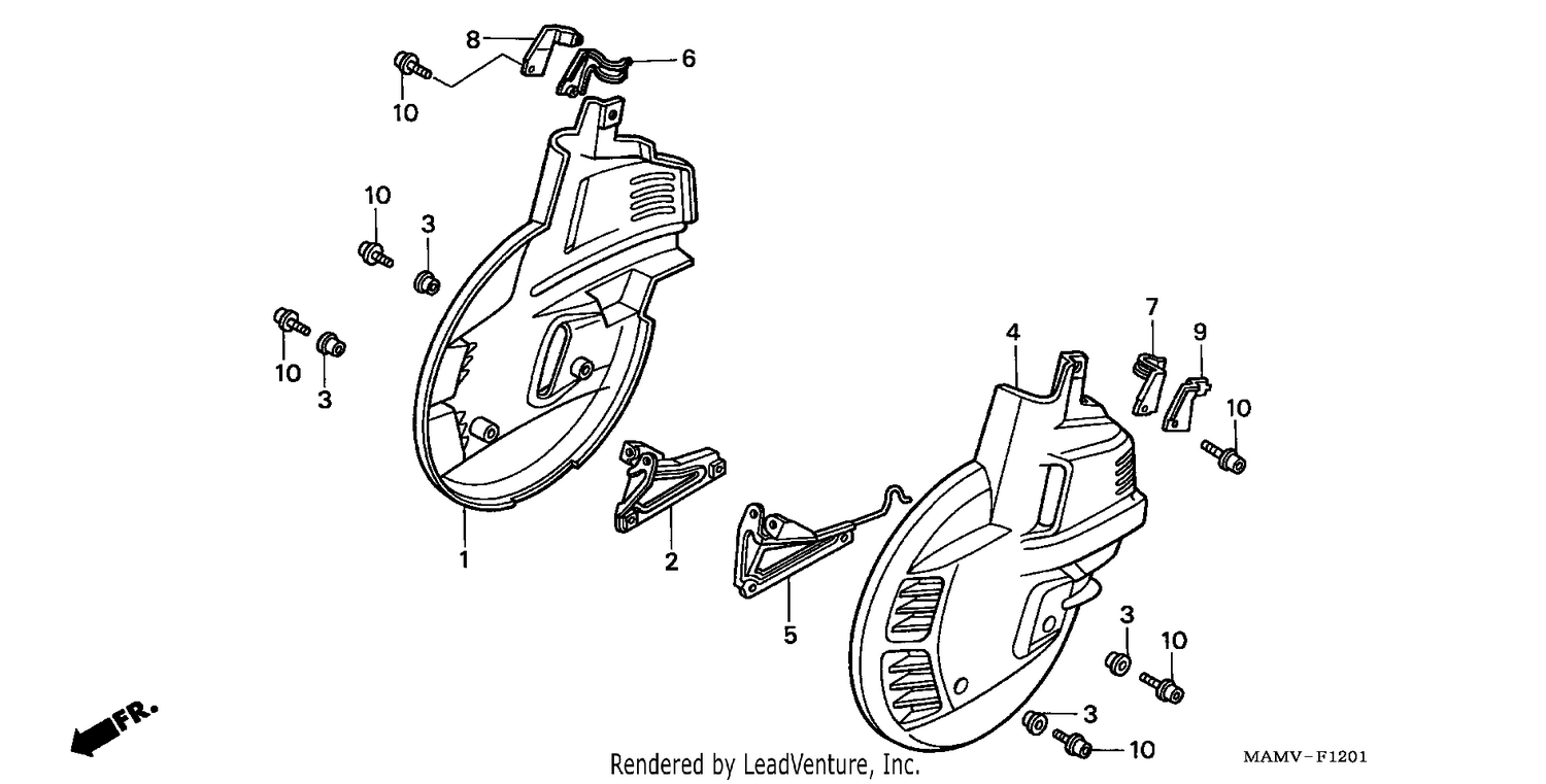 FRONT WHEEL COVER (CL1500AW/SEW)