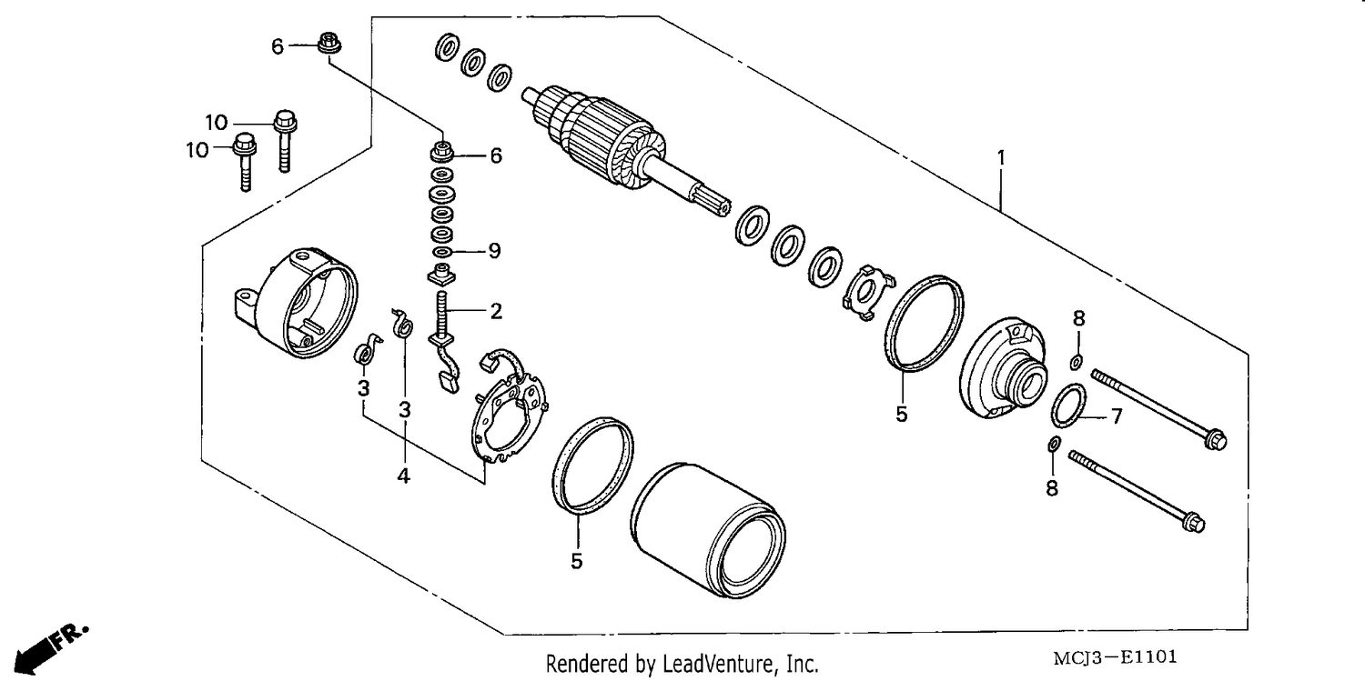 STARTING MOTOR (CBR900RR2,3)
