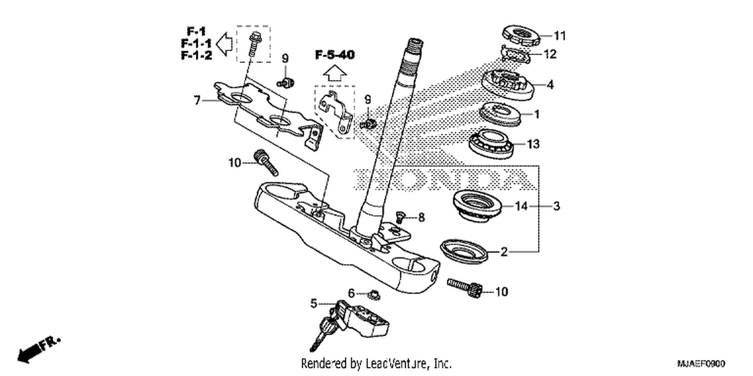  STEERI NG STEM (VT750CS/ C2B/ C)