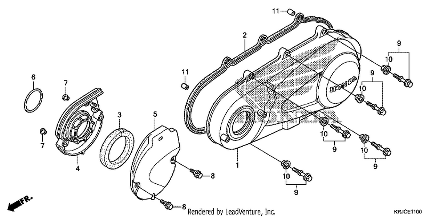  LEFT CRANKCASE COVER
